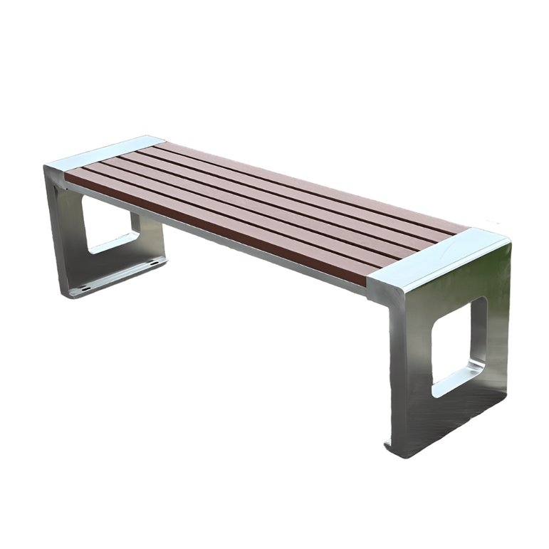 Harmony Outdoor Backless Composite Wood Garden Bench