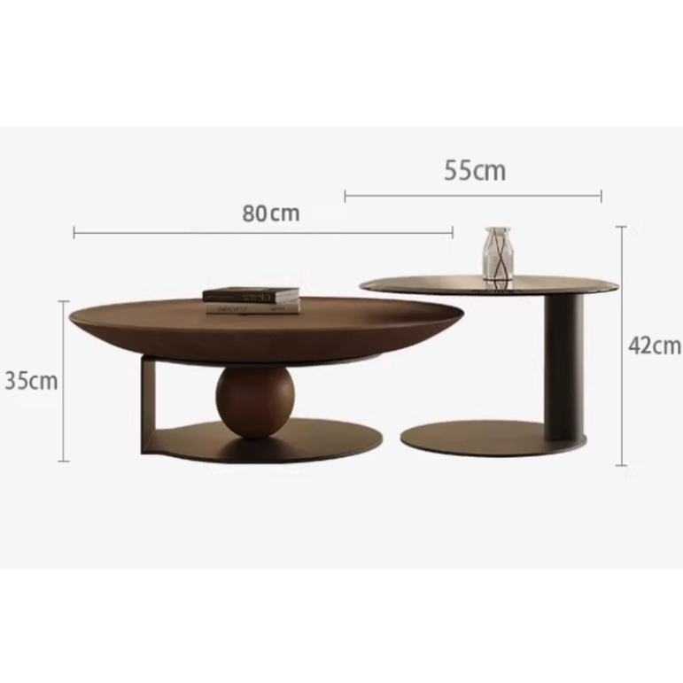 Harmony Coffee & Side Glass Table Set