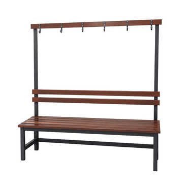 Changing Room Bench with Hooks