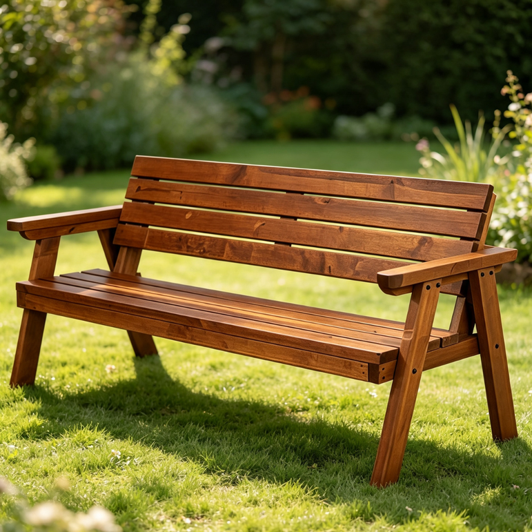 Sheldon Heritage Natural Timber Garden Bench 2