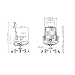 Premium High Back Office Mesh Chair - CH523H