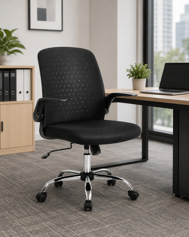 Medium Back Office Mesh Office Chair (1179 Black)