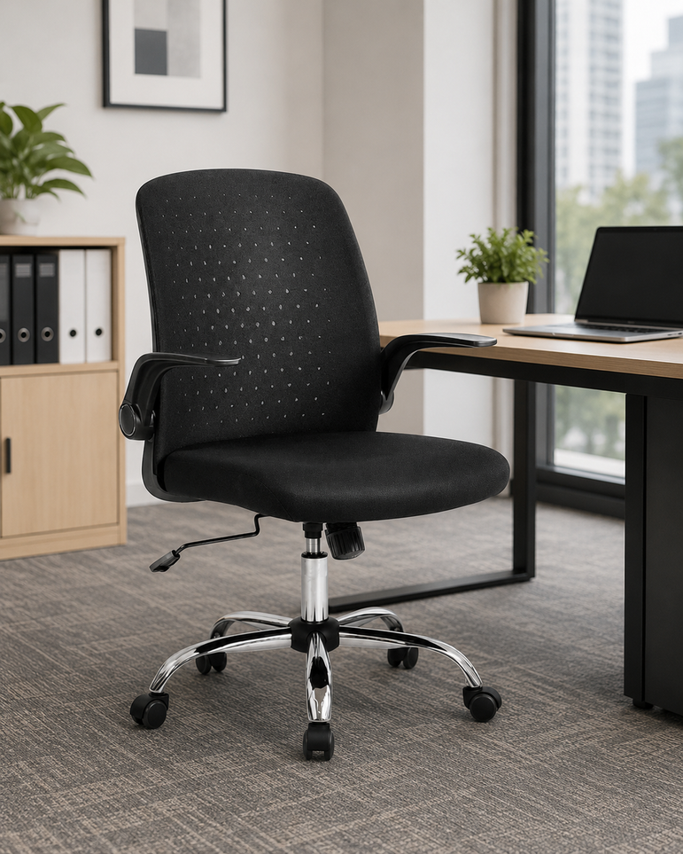 Medium Back Office Mesh Office Chair (1179 Black)