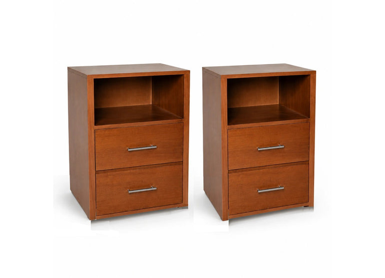 Rose Jarrah Side Table with Drawers