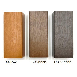 BIG 8 Outdoor Backless Cast Aluminium Wood Plastic Composite Slats Garden Bench