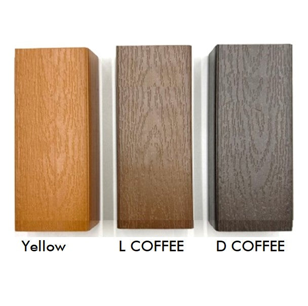 BIG 8 Outdoor Backless Cast Aluminium Wood Plastic Composite Slats Garden Bench