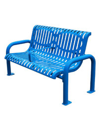 Outdoor Steel Bench with Divider (ST-Bench118)