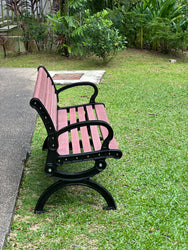 BIG 8 Outdoor Cast Iron Ends Wooden Garden Bench