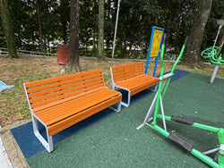 CORAL Outdoor Composite Wood Garden Bench – L1.5m