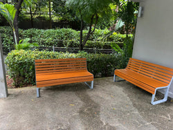 CORAL Outdoor Composite Wood Garden Bench – L1.5m