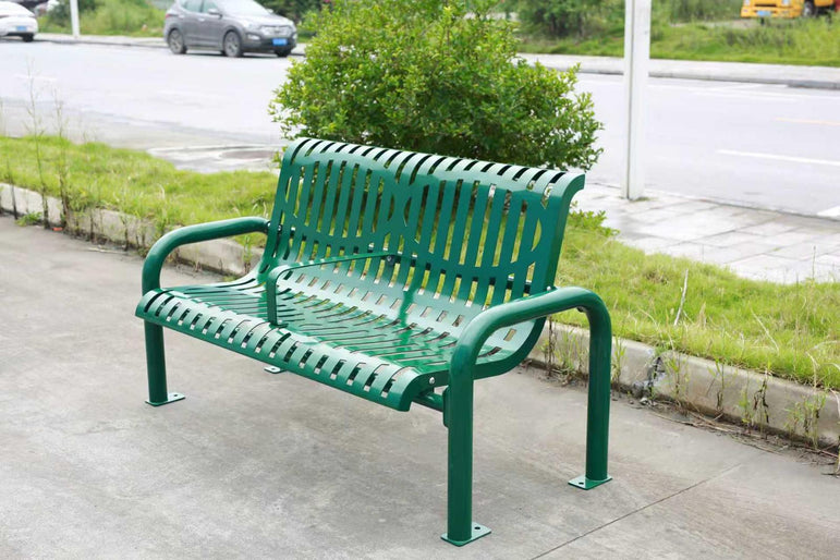 Outdoor Steel Bench with Divider (ST-Bench118)