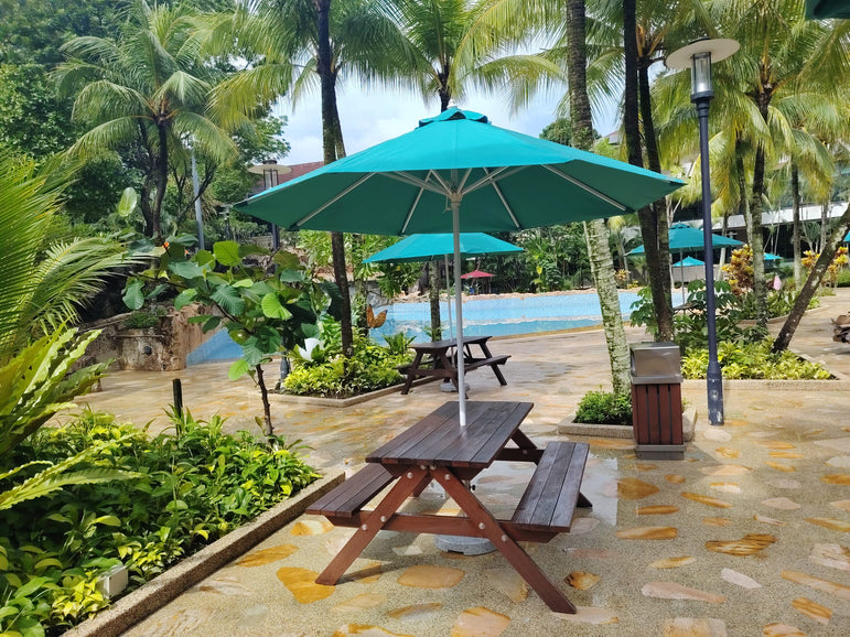 CORONA Outdoor Centre Post Aluminium Pole Garden Umbrella