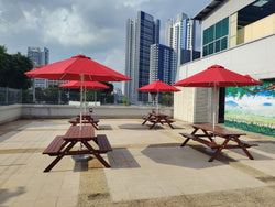 CORONA Outdoor Centre Post Aluminium Pole Garden Umbrella