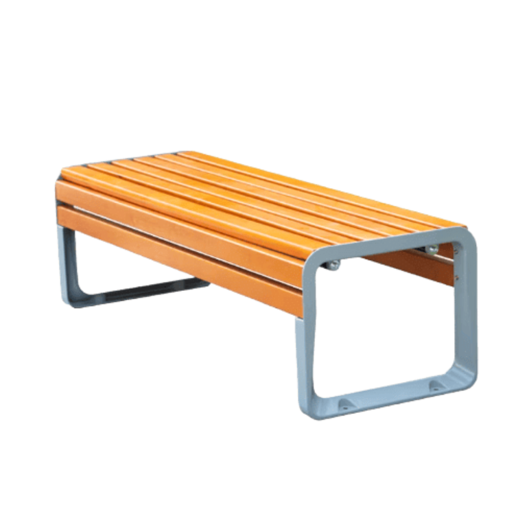 CORAL Outdoor Backless Composite Wood Garden Bench