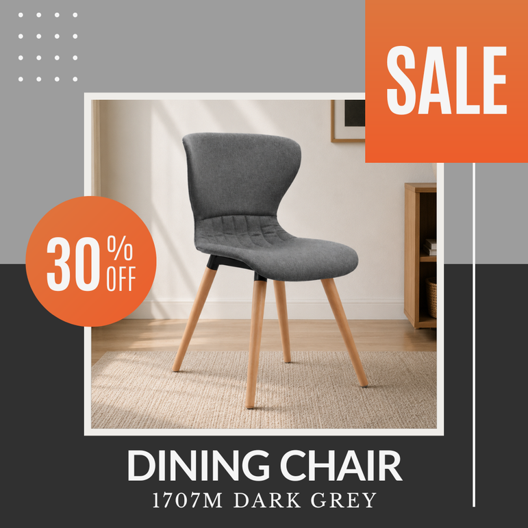 Dining Chair -1707M Dark Grey