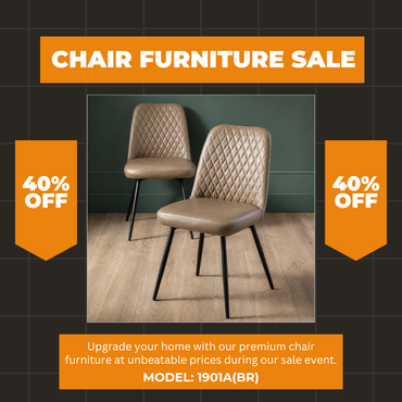 Sheldon Dining Chair –  PU Leather Brown