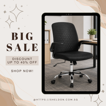 Medium Back Office Mesh Office Chair (1179 Black)