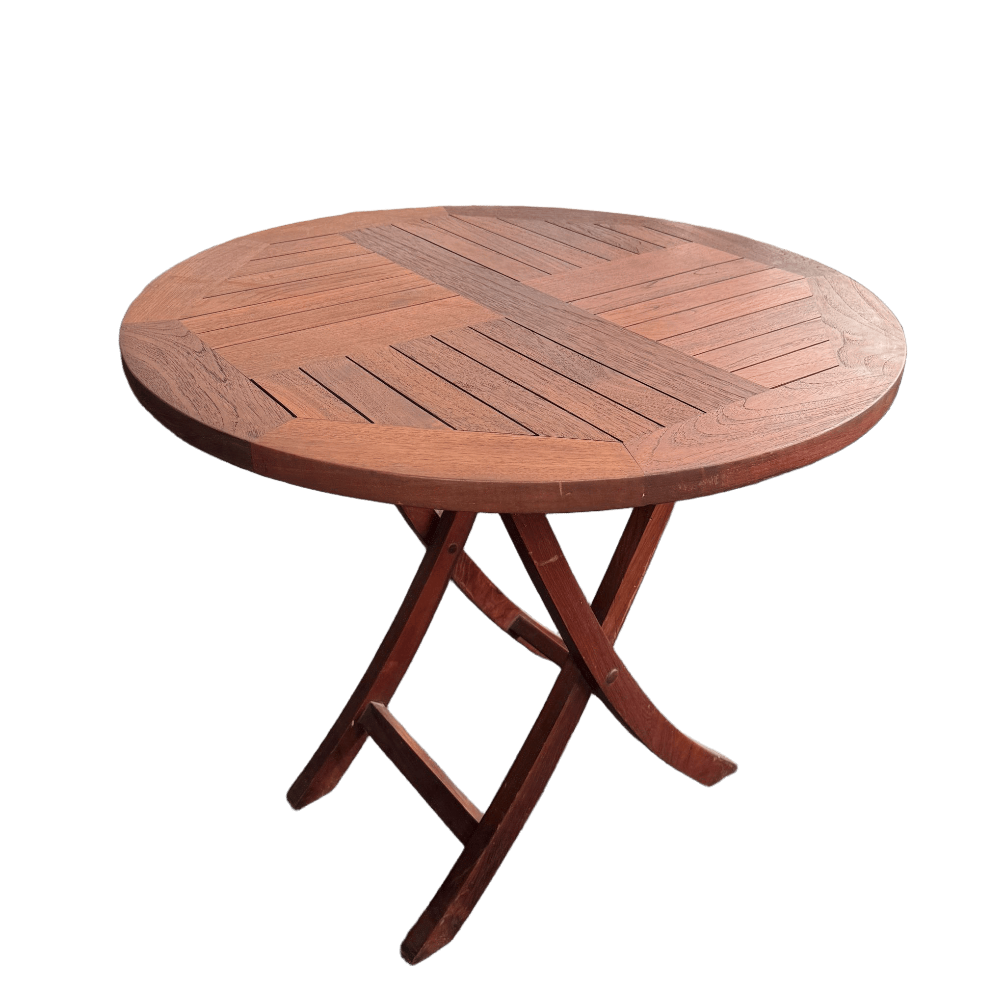 Outdoor Teak Round Folding Table (Dia80cm)