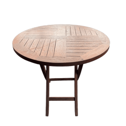 Outdoor Teak Round Folding Table (Dia80cm)