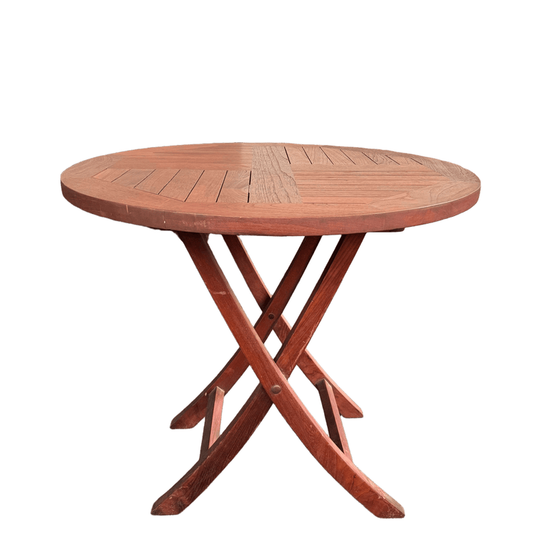 Outdoor Teak Round Folding Table (Dia80cm)
