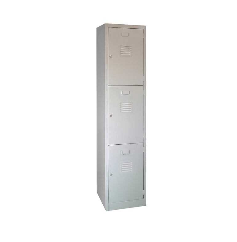 Three Compartments Metal Locker