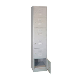 Six Compartments Metal Locker