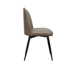 Sheldon Dining Chair –  PU Leather Brown