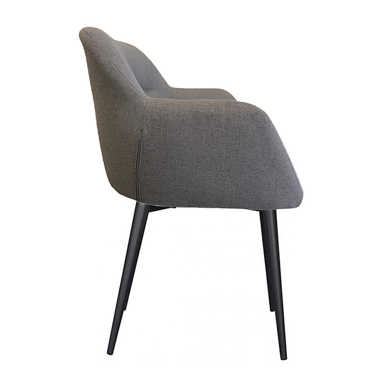 Sheldon Stylish Fabric Dining Armchair - 9172 Grey