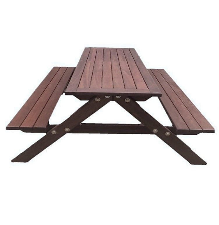 Outdoor Timber Picnic Bench – L1.2m