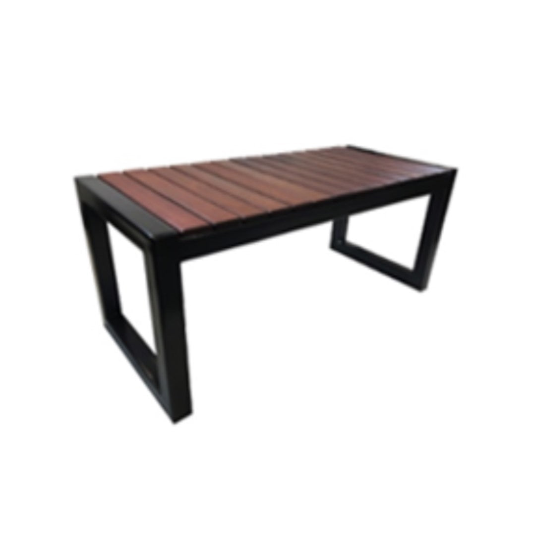 Outdoor/Indoor Garden Natural Solid Jarrah Timber Backless Bench Seat