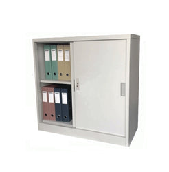 Low Metal Sliding Door Cabinet