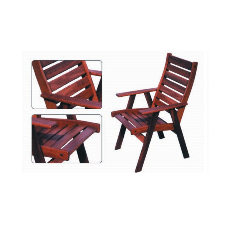 Outdoor Jarrah Timber York Chair