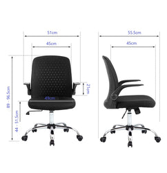 medium back office mesh office chair (1179 black)